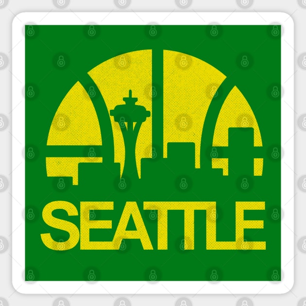 Iconic Seattle Supersonics Skyline Sticker by LocalZonly